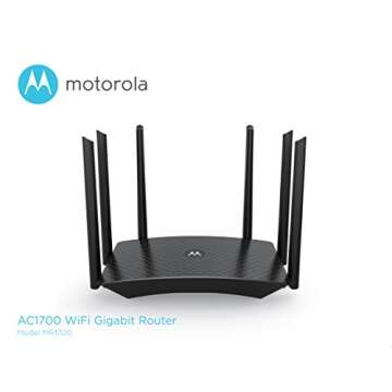 MOTOROLA AC1700 Dual-Band WiFi Gigabit Router with Extended Range for Home, Model MR1700