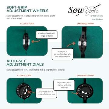 Dritz Sew You Adjustable Dress Form, Medium