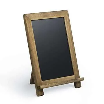 Tabletop Chalk Boards with Frame by VersaChalk (13"x9", Porcelain, Magnetic Surface) A Frame Chalk Board Sign for Business, Bistro Bar, Sandwich Menu, Sidewalk, Parties, Classroom, Wedding