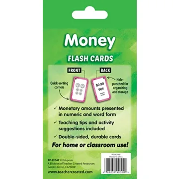 Durable Money Flash Cards for Learning Financial Skills