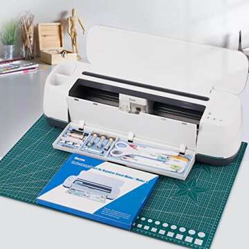 Duryeo Tool Storage Insert Compatible with Cricut Maker 3 & Maker, Drawer Weeding Tools Kit Tray, Blades Housing Accessories Organizer(Blue, Blades Housing and Tools not Included)