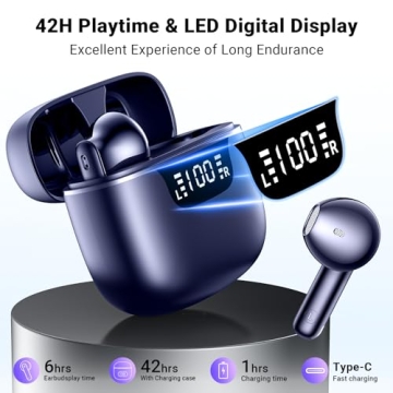 Bluetooth 5.3 Wireless Earbuds with Noise Cancelling