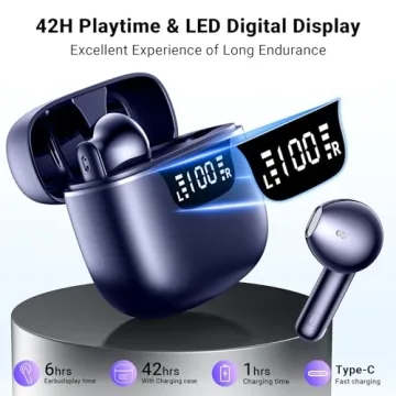 Bluetooth 5.3 Wireless Earbuds with Noise Cancelling