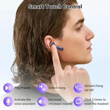 Bluetooth 5.3 Wireless Earbuds with Noise Cancelling