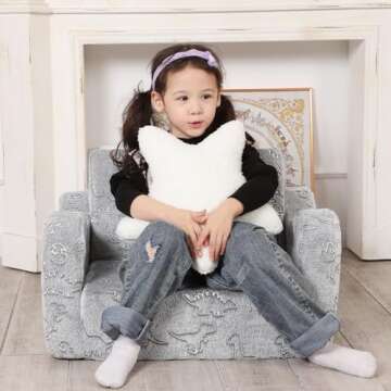 Dinosaur Glow-in-The-Dark Toddler Couch for Kids