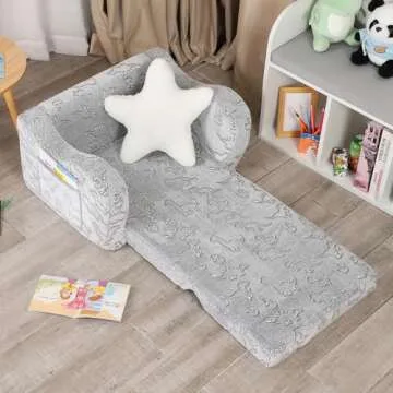 Dinosaur Glow-in-The-Dark Toddler Couch for Kids