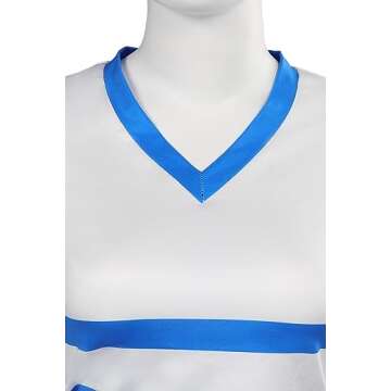 Atnawic Women’s Orange Skirt Shirt Costume for Halloween