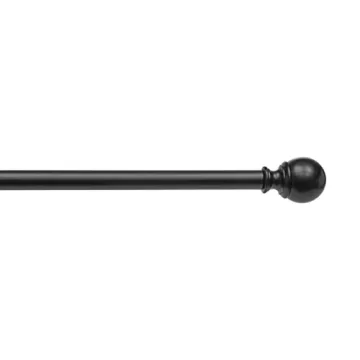 Amazon Basics Adjustable Curtain Rod with Round Finials