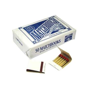 100 White Plain Matches Matchbooks for All Occasions