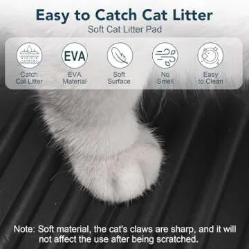UPSKY Cat Litter Mat, Waterproof Soft Litter Catcher