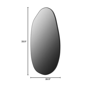CASSILANDO Asymmetrical Mirror for Wall Decor, 33.5"×20.5"