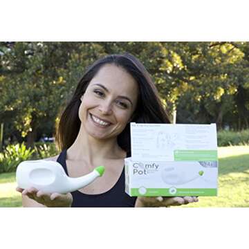 Neti Pot Sinus Rinse Bottle Nasal Irrigation System Congestion Relief Nose Cleaner Wash Nasal Rinse Flush System for Adults and Kids Saline Rinse Sinus Infection Treatment