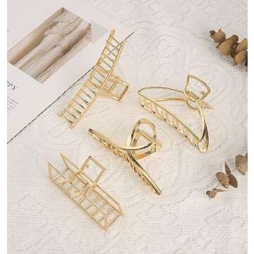 Stylish HH&LL Metal Hair Clips for Effortless Styling