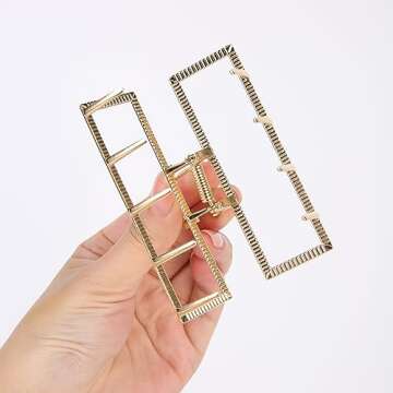 Stylish HH&LL Metal Hair Clips for Effortless Styling