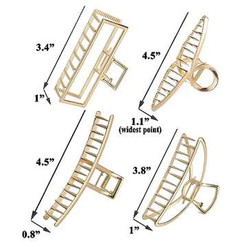 Stylish HH&LL Metal Hair Clips for Effortless Styling