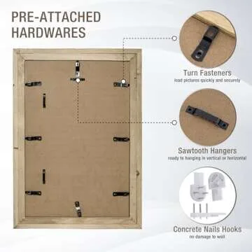 Rustic 18x24 Picture Frame with Reclaimed Barnwood Charm