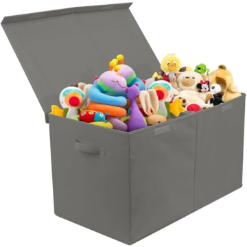 Sorbus Toy Chest with Flip-Top Lid, Kids Collapsible Storage for Nursery, Playroom, Closet, Home Org...