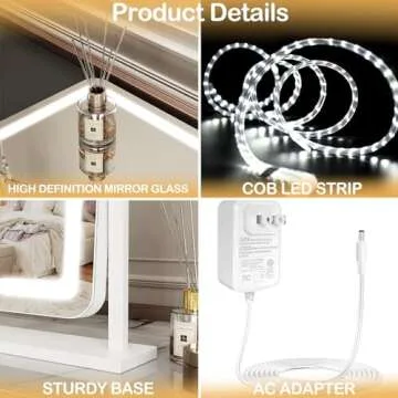 Gvnkvn Makeup Vanity Mirror with USB Charging Port