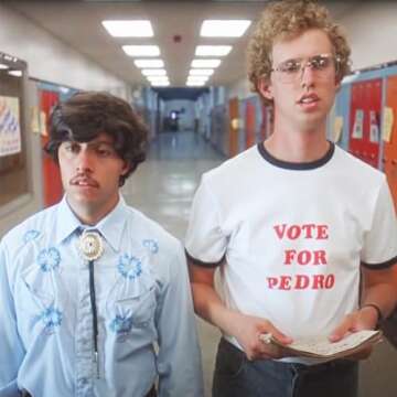 DIRTYRAGZ Men's Vote for Pedro T-Shirt, Napoleon Dynamite Costume Merchandise for Halloween, Graphic...
