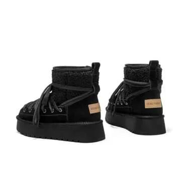 Stylish BEAU TODAY Women's Snow Boots - Warm & Comfortable