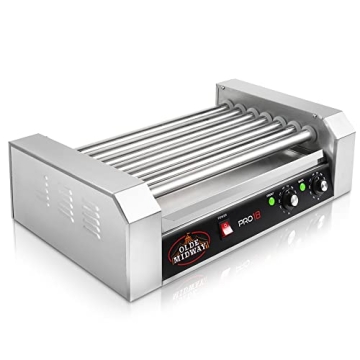 Olde Midway 18 Hot Dog Roller Grill - Perfect for Parties