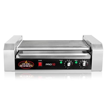 Olde Midway 18 Hot Dog Roller Grill - Perfect for Parties