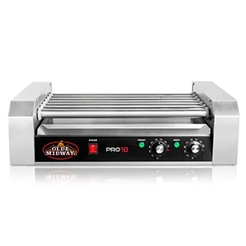 Olde Midway 18 Hot Dog Roller Grill - Perfect for Parties