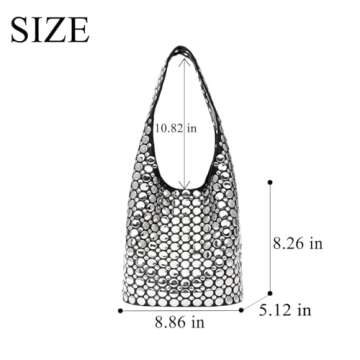 Stylish Y2K Studded Shoulder Bag for Trendy Women