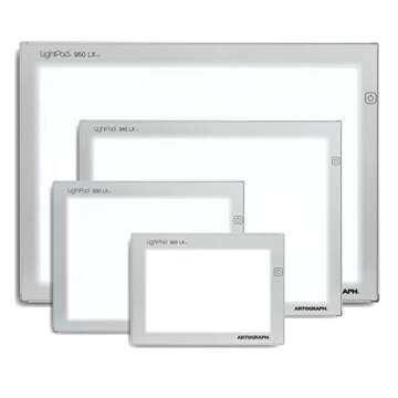 Artograph LightPad 950 LX Thin Dimmable 24x17 Inch Artist Light Box with UV Free LED Light for Tracing, Drawing, and Patterns, Silver