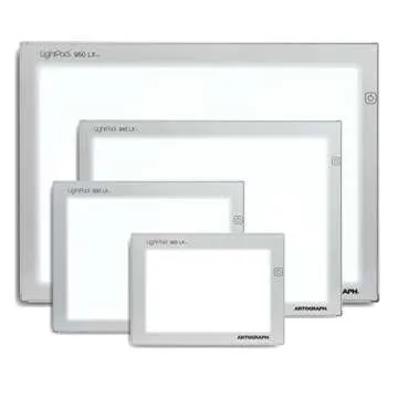 Artograph LightPad 950 LX Thin Dimmable 24x17 Inch Artist Light Box with UV Free LED Light for Tracing, Drawing, and Patterns, Silver
