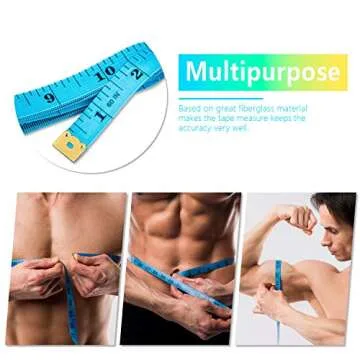 6 Pack Soft Tape Measure for Body, 60 inches Flexible Double Scale Body Sewing Ruler for Weight Loss Medical Body Measurement Sewing Tailor Craft