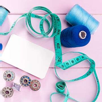 6 Pack Soft Tape Measure for Body, 60 inches Flexible Double Scale Body Sewing Ruler for Weight Loss Medical Body Measurement Sewing Tailor Craft