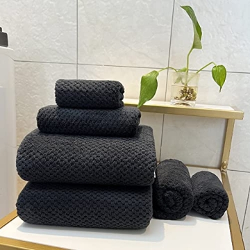 YTYC 6-Piece Extra Large Bath Towel Set - Soft Microfiber