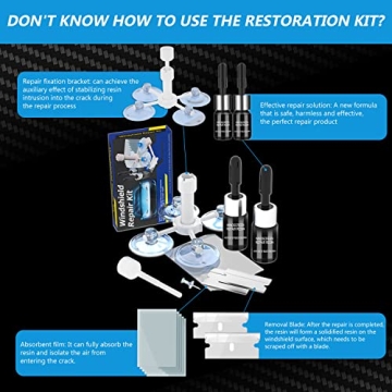 Brennenstuhl Windshield Repair Kit for Quick Chips and Cracks