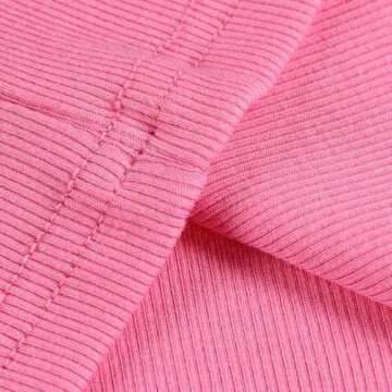 Artfish Women's Sleeveless Shirt Ribbed Fitted Scoop Neck Basic Long Crop Tank Top Square Rose Pink, L