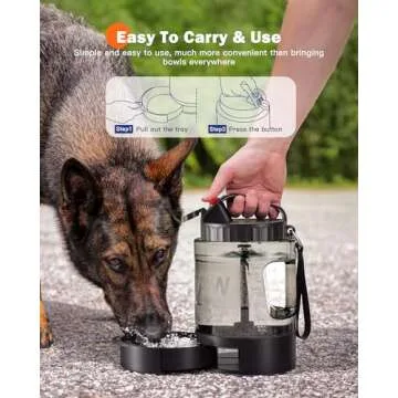 Portable 77oz Dog Water Bottle for Hiking and Travel