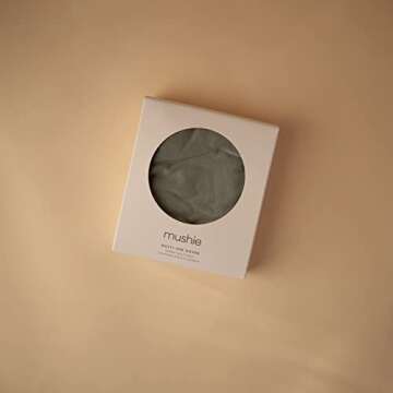 mushie Baby Car Seat Canopy Cover | Breathable & Stretchy Multi Use Cover for Breastfeeding, Nursing...