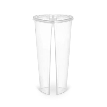 BINGWU 22 oz Heart-shaped Drink Cups with Lids - Unique & Durable