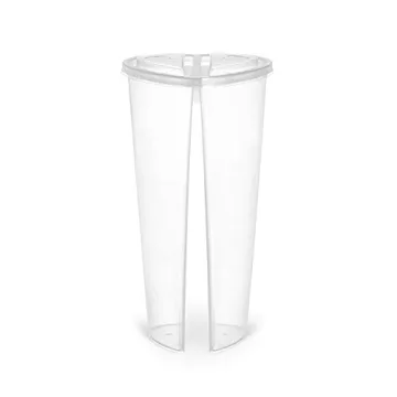 BINGWU 22 oz Heart-shaped Drink Cups with Lids - Unique & Durable