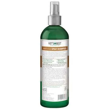 Vet's Best Anti-Flea Spray Shampoo - Effective Plant-Based Treatment - 16 oz