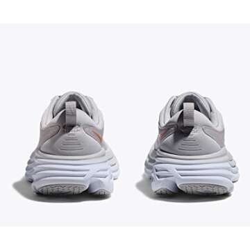 HOKA Women's Bondi 8 Sneaker, Hmlr Harbor Mist Lunar Rock, 10