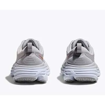 HOKA Women's Bondi 8 Sneaker, Hmlr Harbor Mist Lunar Rock, 10