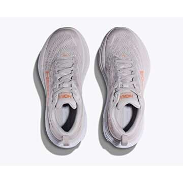 HOKA Women's Bondi 8 Sneaker, Hmlr Harbor Mist Lunar Rock, 10