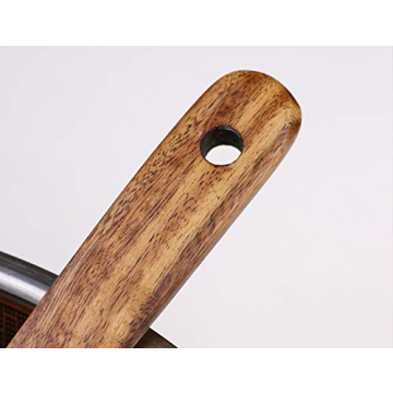 Detomato 6pcs Wooden Healthy Cooking Kitchen Utensil Set Natural Nonstick Hard Wooden Spatulas and Spoons Eco-Friendly Safe Kitchen Cooking Tools BPA Free Non Toxic