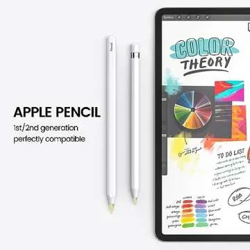 Pencil Tips for Apple Pencil Replacement Tips Digital Pens iPencil Nib Fine Point Precise Control Pen Nibs Compatible with Apple Pencil 1st/2nd Generation