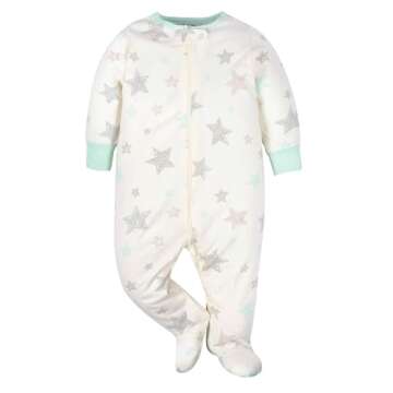 Gerber Unisex Baby 4 Pack Sleep 'N Play Footie Elephants Preemie