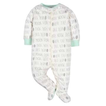 Gerber Unisex Baby 4 Pack Sleep 'N Play Footie Elephants Preemie