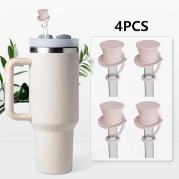 Cute 4Pcs Magician Hat Straw Covers for Kids and Parties