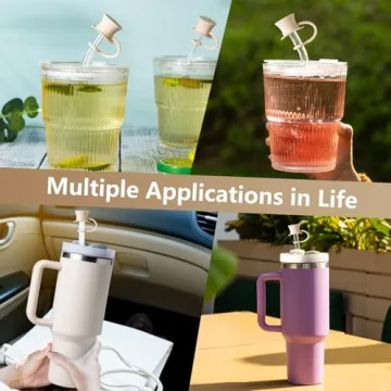 Cute 4Pcs Magician Hat Straw Covers for Kids and Parties