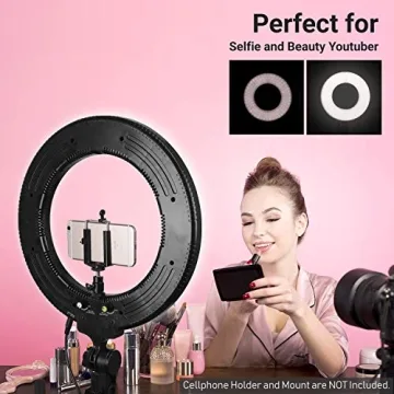 LimoStudio 14" Dimmable LED Ring Light for Pros